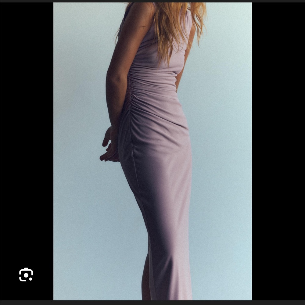 Zara draped midi Dress